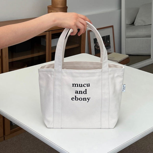 [mucu and ebony] Neat Bag (Ivory)