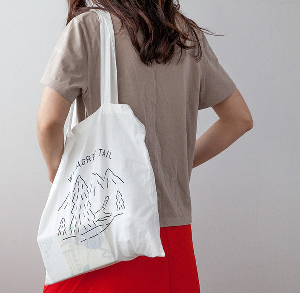 [WARMGREYTAIL] Logo Bag (White)