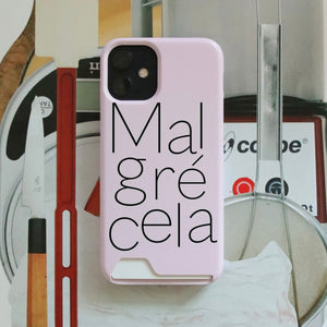 [Malgrecela] Logo Hard Card Case (Berry)