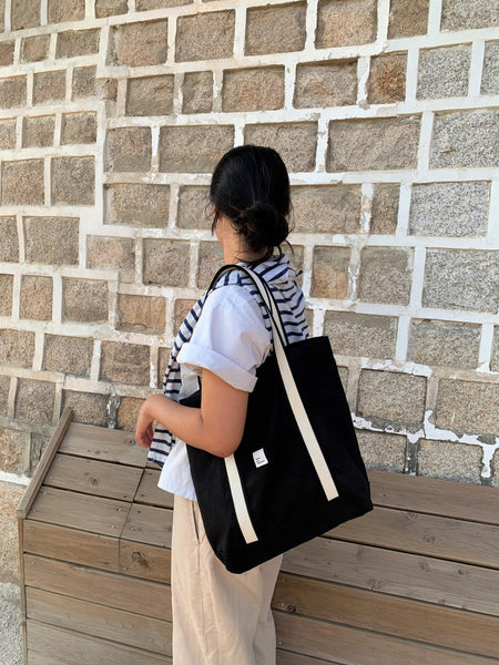 [JackO'bag] White on Black Bag