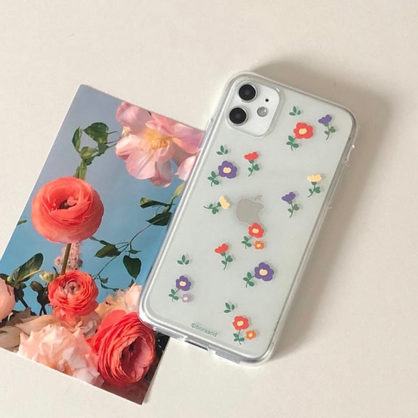 [bora and] Vintage Flower Jelly Case