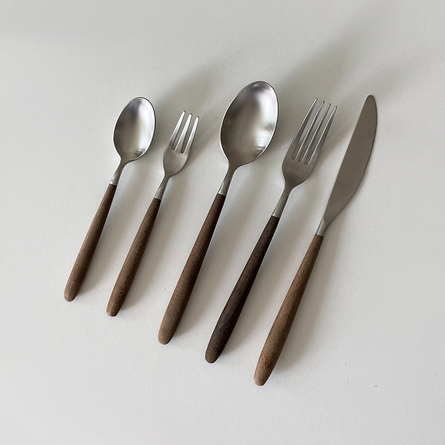[THE APPLE HOUSE] Maple Wood Cutlery