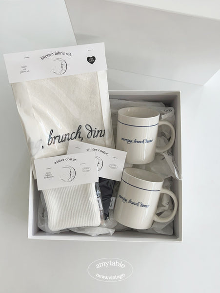 [amytable] Morning, Brunch, Dinner Mug 350ml