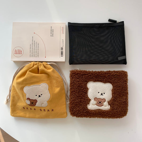 [BAMTOREE] Brown Bear Pouch