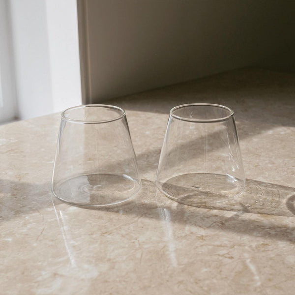 [Bracket Table] Triangular Glass Cup 330ml