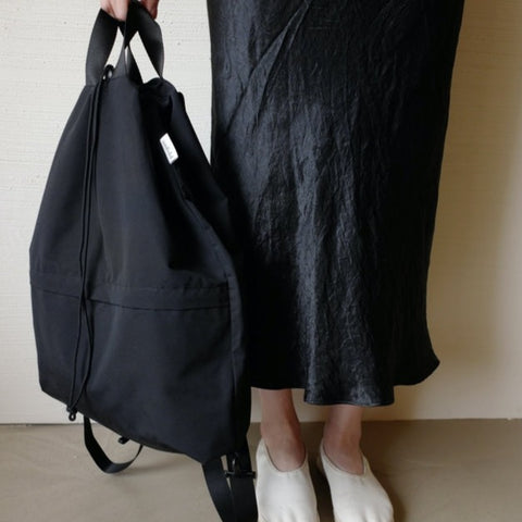 [unfold] String Backpack (Black)