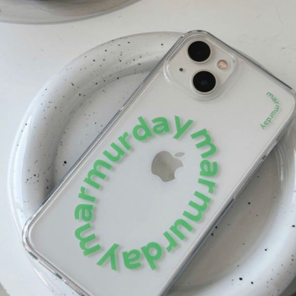 [marmurday] Logo Jelly Hard Case