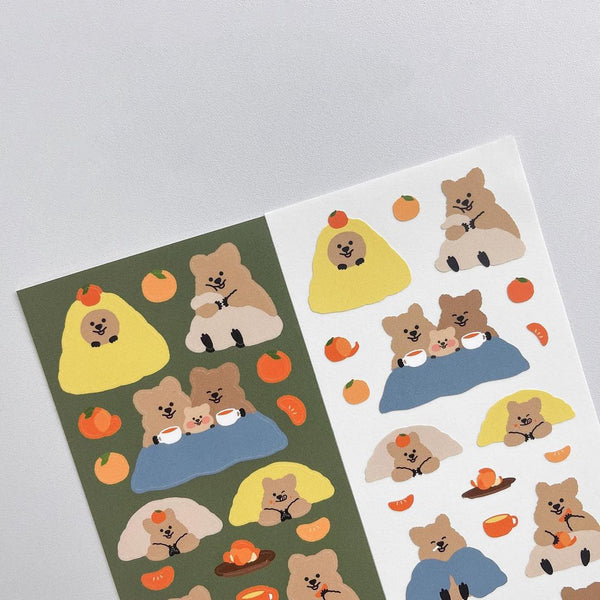 [YOUNG FOREST] Tangerine Quokka Sticker