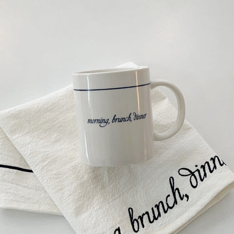 [amytable] Morning, Brunch, Dinner Mug 350ml