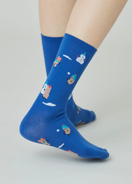 [Dinotaeng] Marshville Snow Fight Single Socks NV