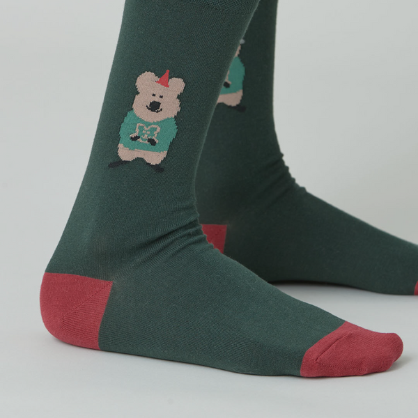 [Dinotaeng] Quokka Trio :: Hatty Single Socks