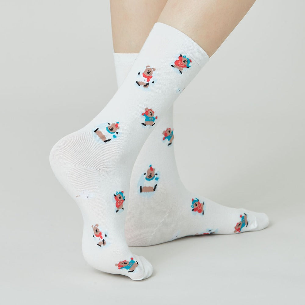 [Dinotaeng] Marshville Snow Angel Single Socks