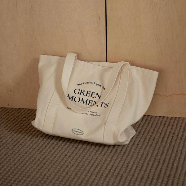 [GREENY MOMENTS] Greeny Canvas Bag (Navy)