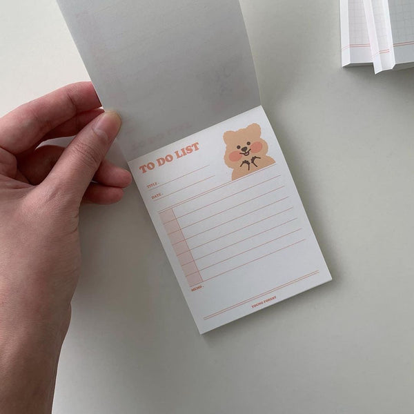 [YOUNG FOREST] Baby Quokka To Do List Memopad