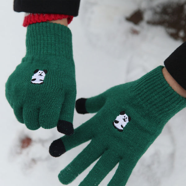 [Dinotaeng] BOBO Hairy Yarn Gloves