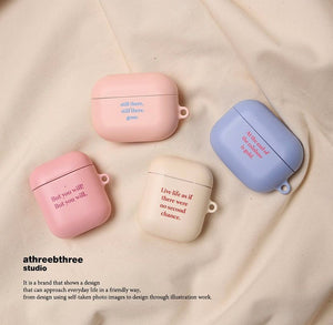 [a3b3] Simply Text AirPods Case