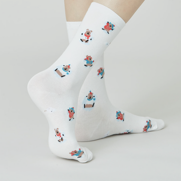 [Dinotaeng] Marshville Snow Angel Single Socks