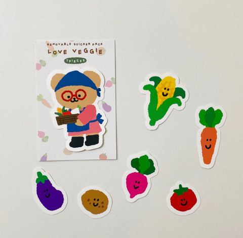 [TETEUM] LOVE VEGGIE STICKER PACK