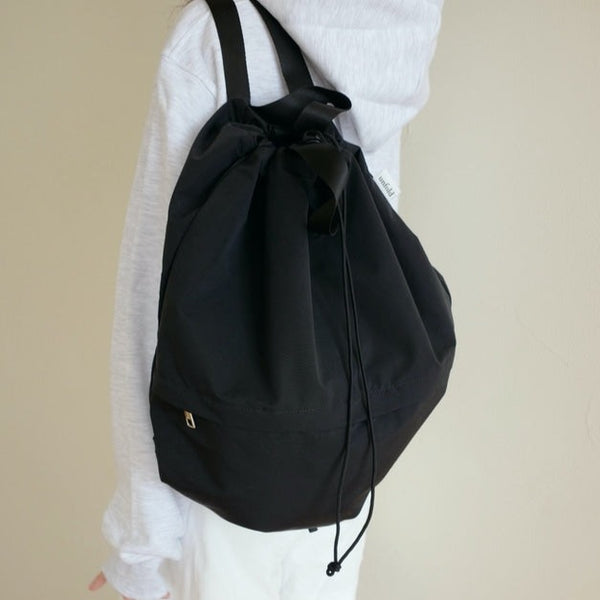 [unfold] String Backpack (Black)