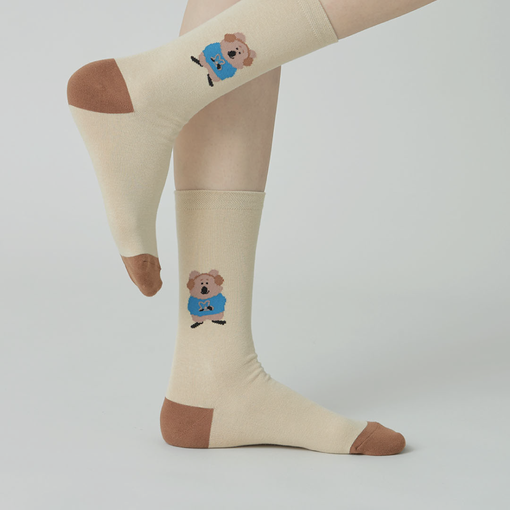 [Dinotaeng] Quokka Trio :: Fatty Single Socks