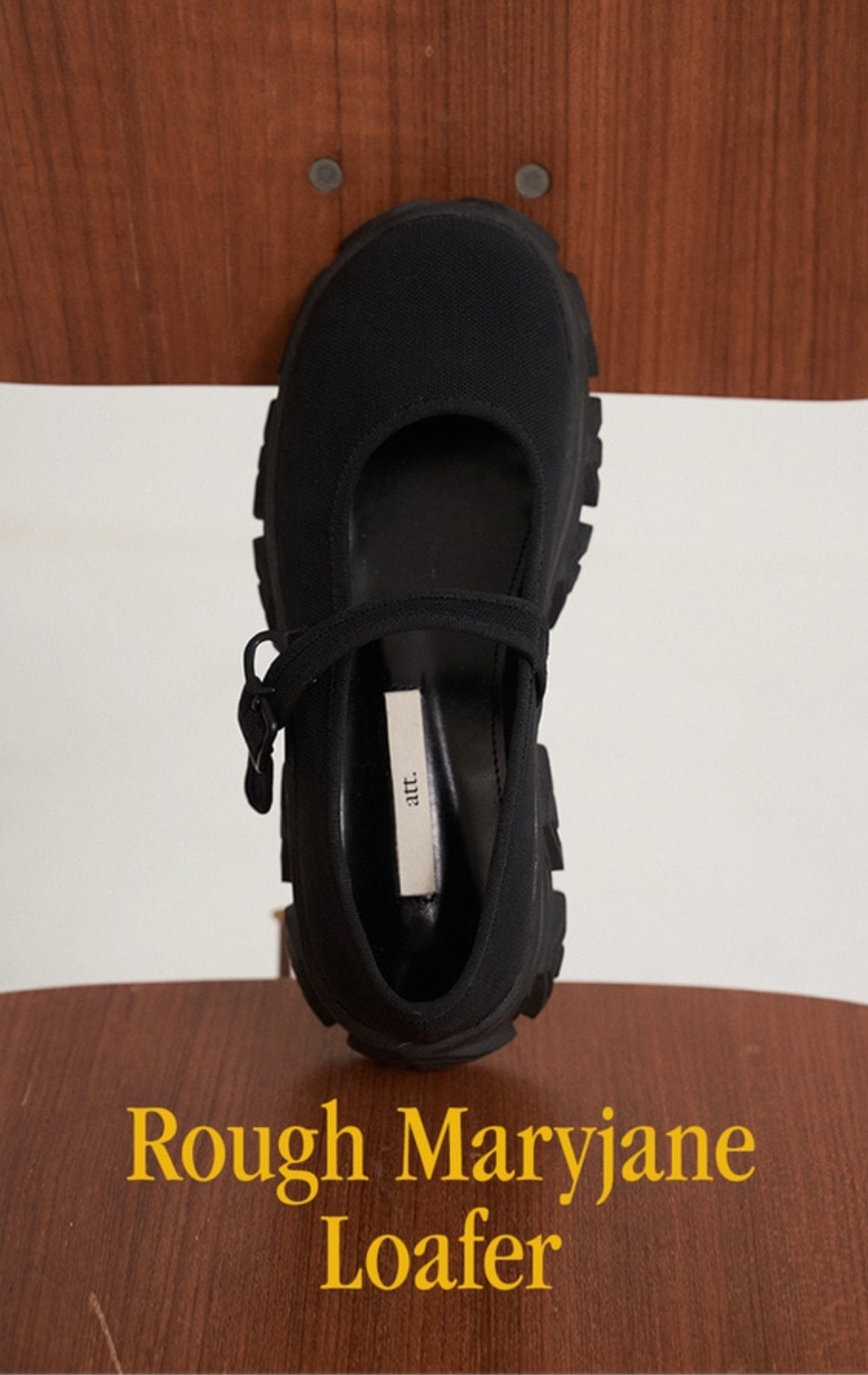 ATT] Rough Maryjane Loafer (Black) – Ohue