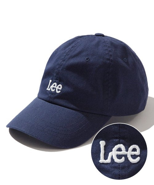 [LEE] SMALL TWITCH LOGO COTTON CURVE BALL CAP NAVY