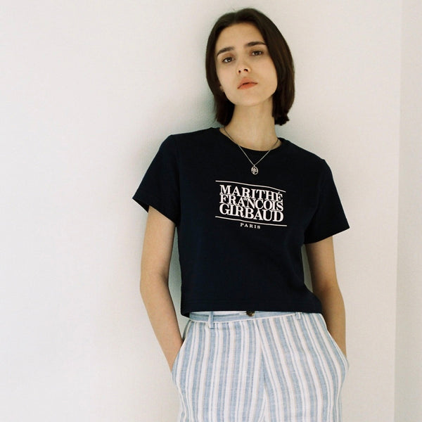 [MARITHÉ FRANÇOIS GIRBAUD] W CLASSIC LOGO CROP TEE (2 colours)