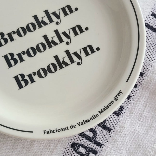 [Maison grey] Brooklyn Plate (18cm)