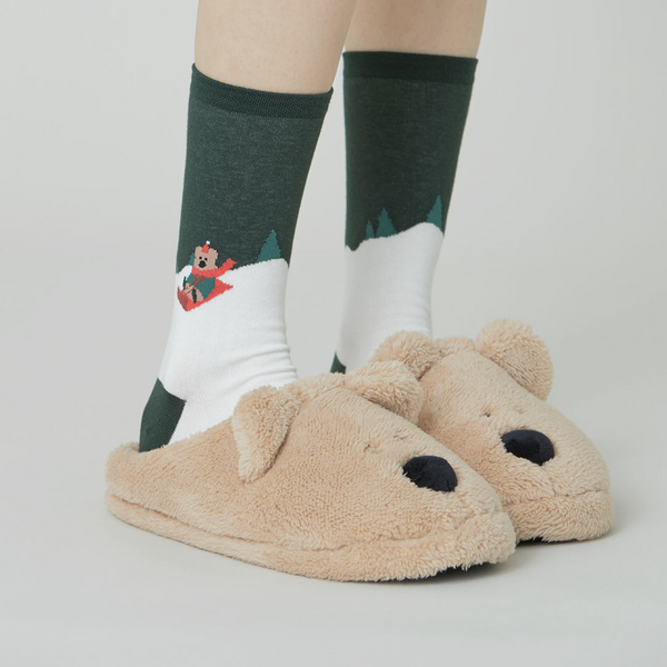 [Dinotaeng] Hatty's Sleigh ride Single Socks