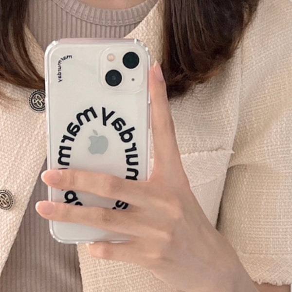 [marmurday] Logo Jelly Hard Case