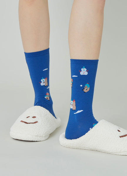 [Dinotaeng] Marshville Snow Fight Single Socks NV