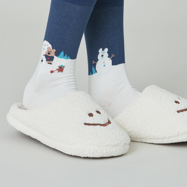[Dinotaeng] Snowman! Single Socks