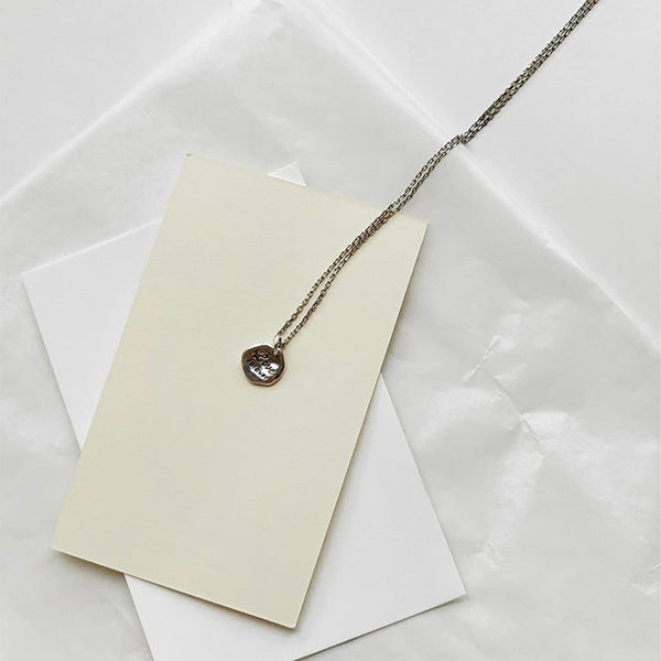 [SLOWAND] [9.25 silver] Forever Necklace