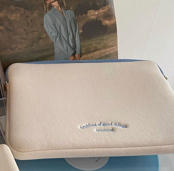 [sezment] Laptop Case/ Ipad Pouch #Skyblue