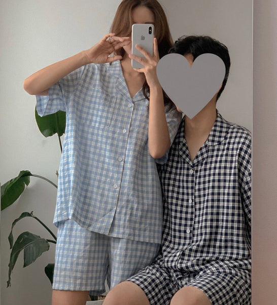 [Juuneedu] J'eu More Tartan Check Pajama Set