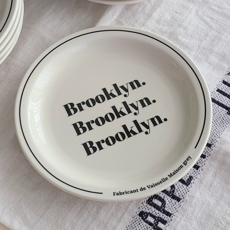 [Maison grey] Brooklyn Plate (18cm)