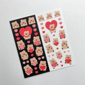 [YOUNG FOREST] Big Heart Quokka Sticker