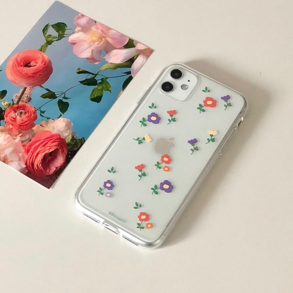 [bora and] Vintage Flower Jelly Case