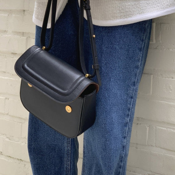 [Forimyme] Arc Cowhide Shoulder Bag