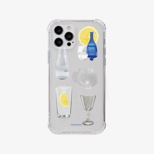 [Mademoment] Lemon Water 디자인 Clear Phone Case (3 Types)