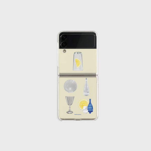 [Mademoment] Lemon Water 디자인 Clear Phone Case (3 Types)