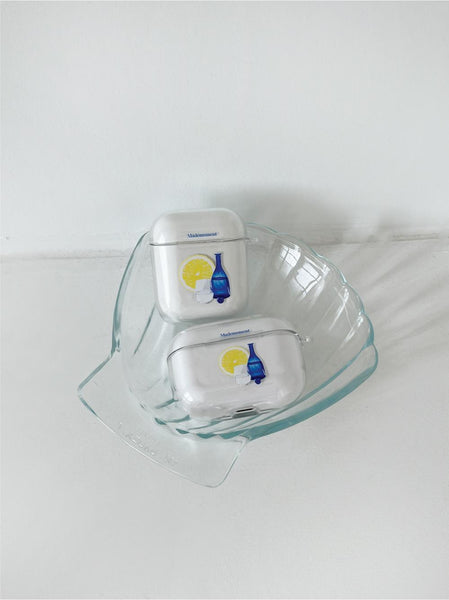 [Mademoment] Lemon Water 디자인 Clear AirPods Case