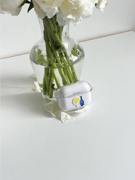 [Mademoment] Lemon Water 디자인 Clear AirPods Case