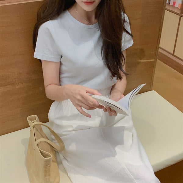 [CHERRYKOKO] Wave Banding Skirt (2 Colors)