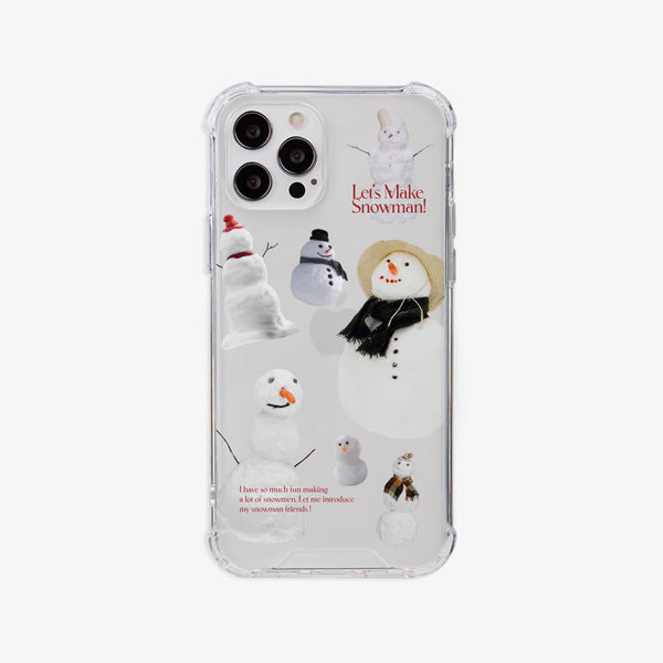 [Mademoment] Make Snowman Design Clear Phone Case (4 Types)