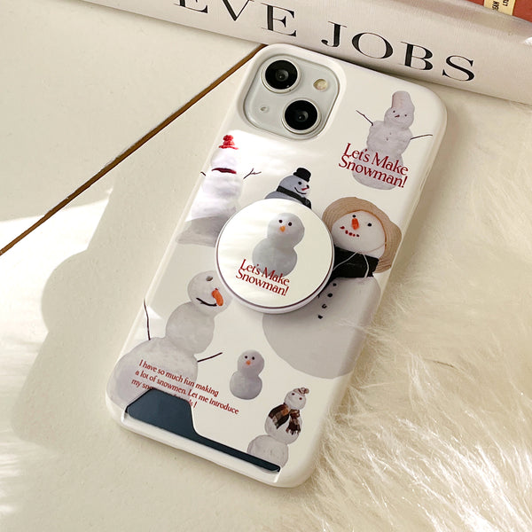 [Mademoment] Make Snowman Design Phone Case