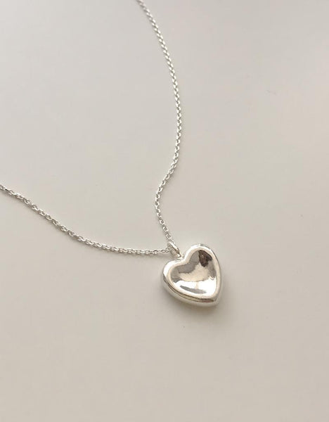[moat] Noel Heart Necklace (silver925)