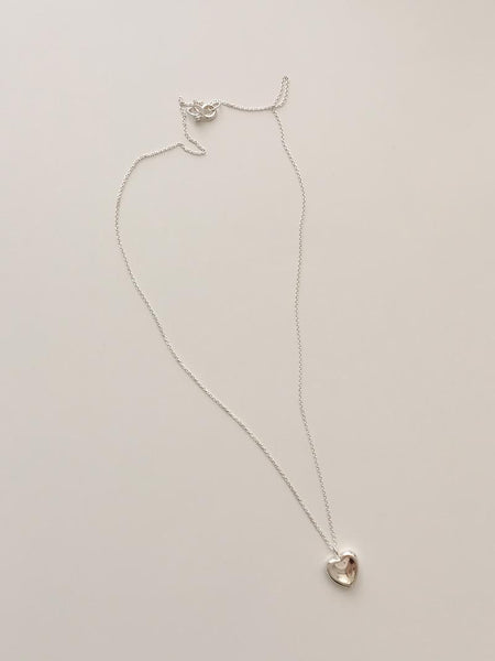 [moat] Noel Heart Necklace (silver925)