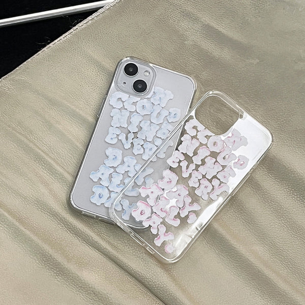 [THENINEMALL] On Cloud Nine Clear Phone Case (3 types)