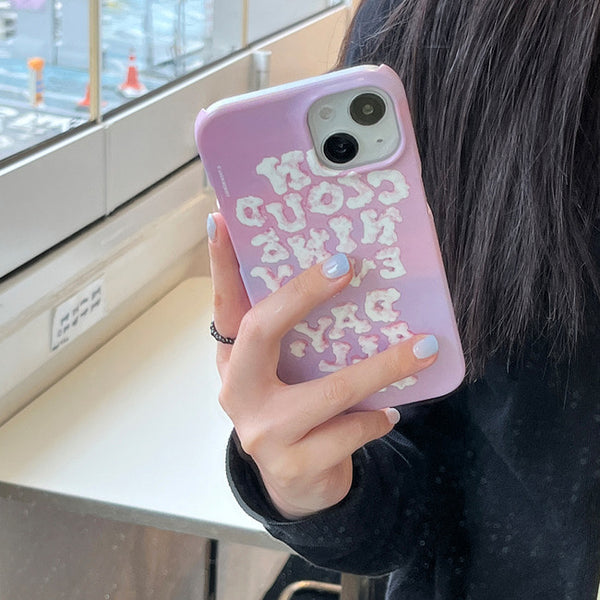 [THENINEMALL] On Cloud Nine Hard Phone Case (2 types)